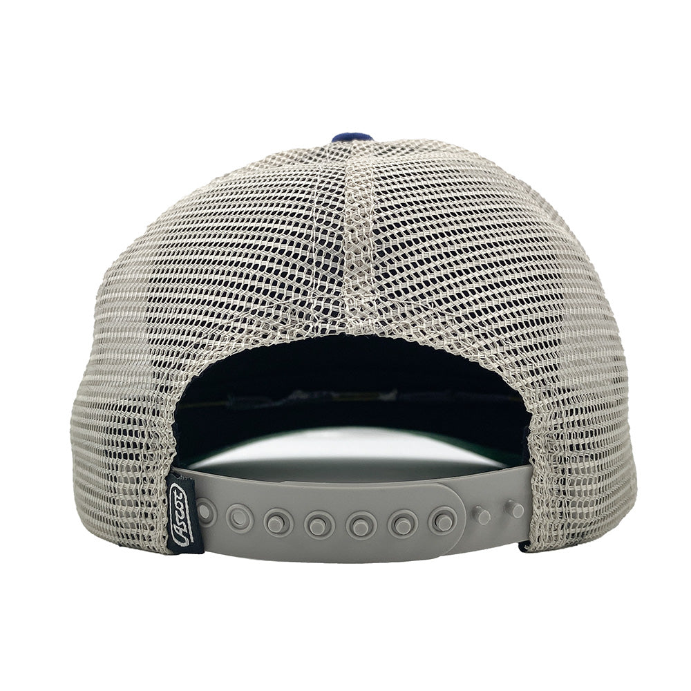 Retro Patch Mesh Hat - Royal Blue