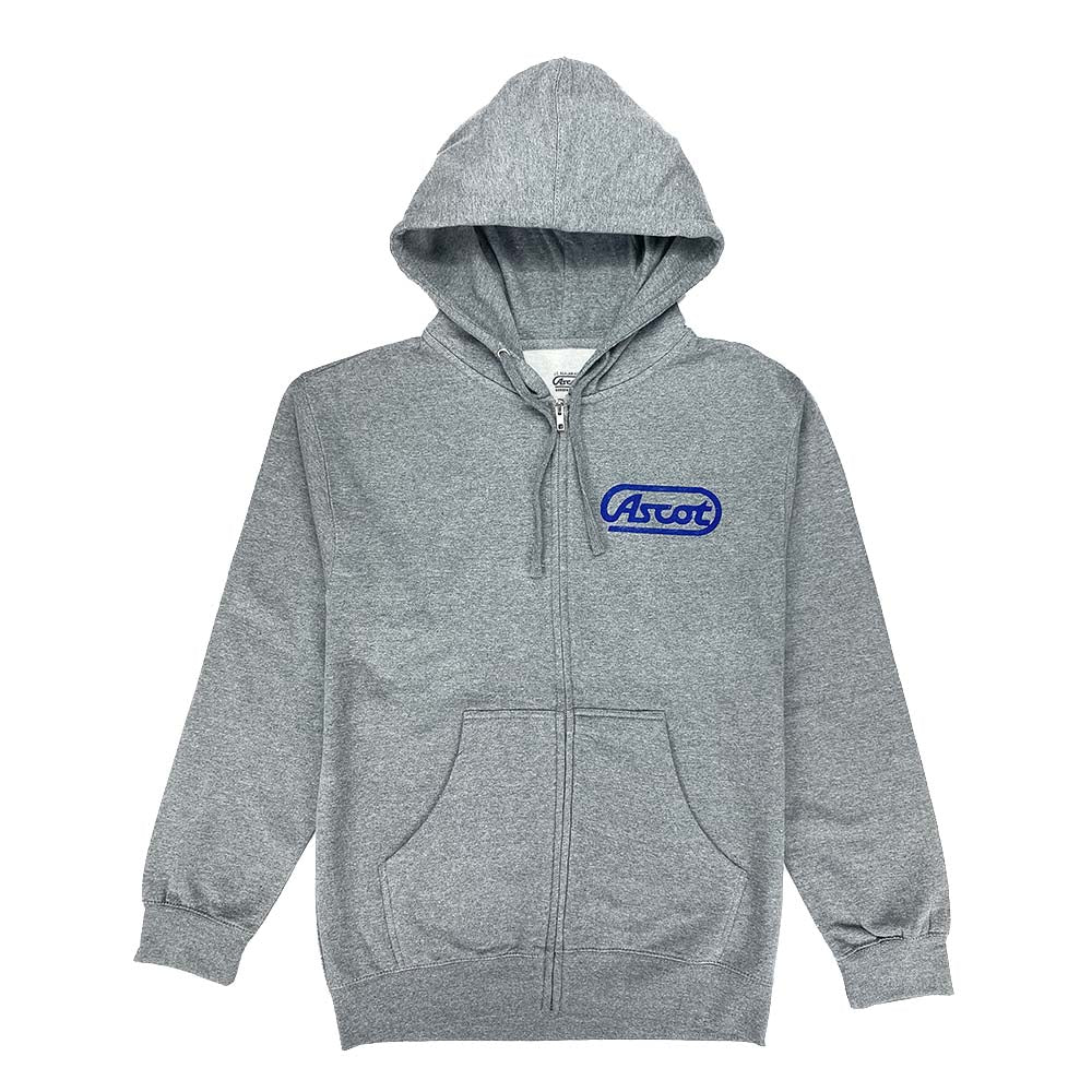 Ascot Zip Up - Heather Grey