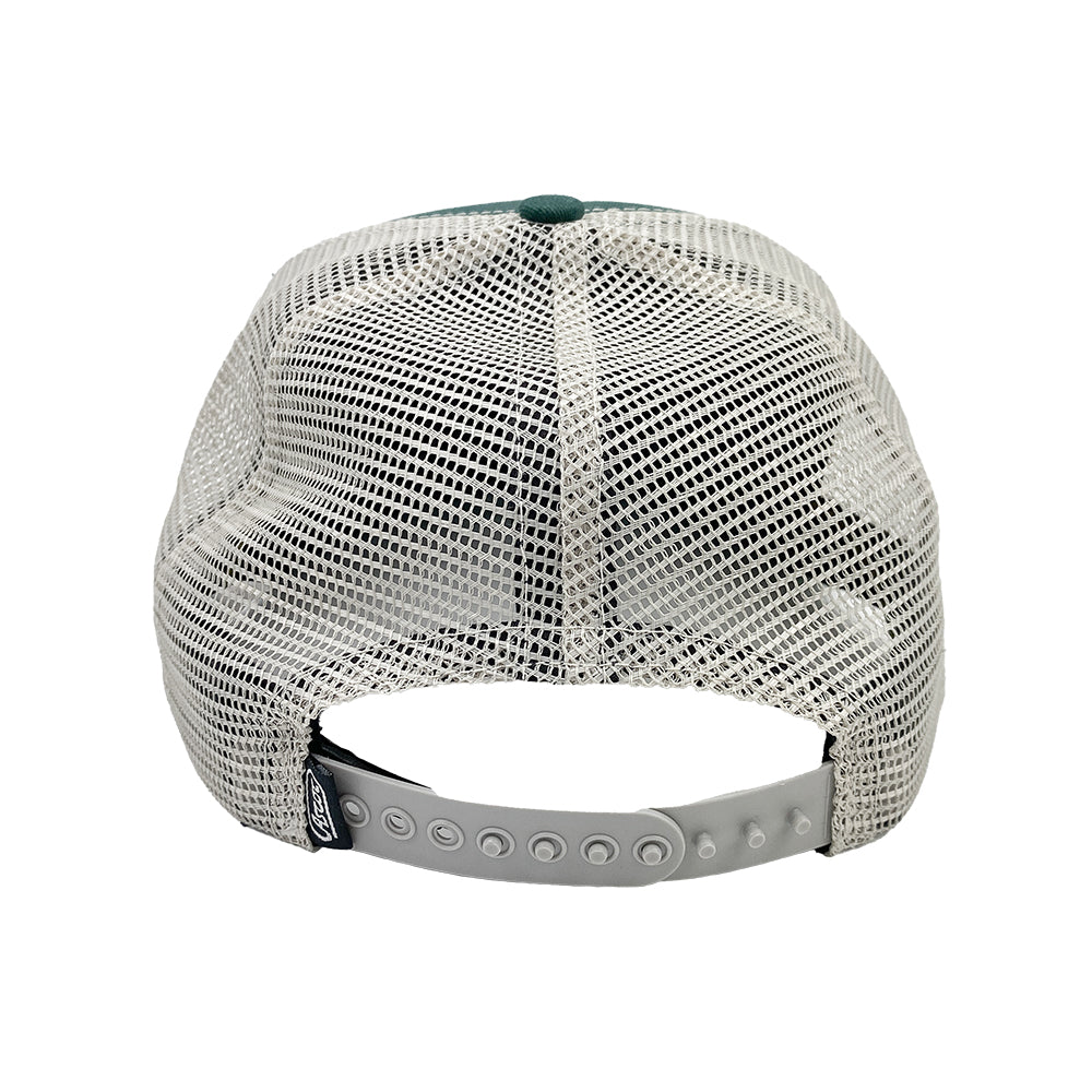 Retro Patch Mesh Hat - Forest Green