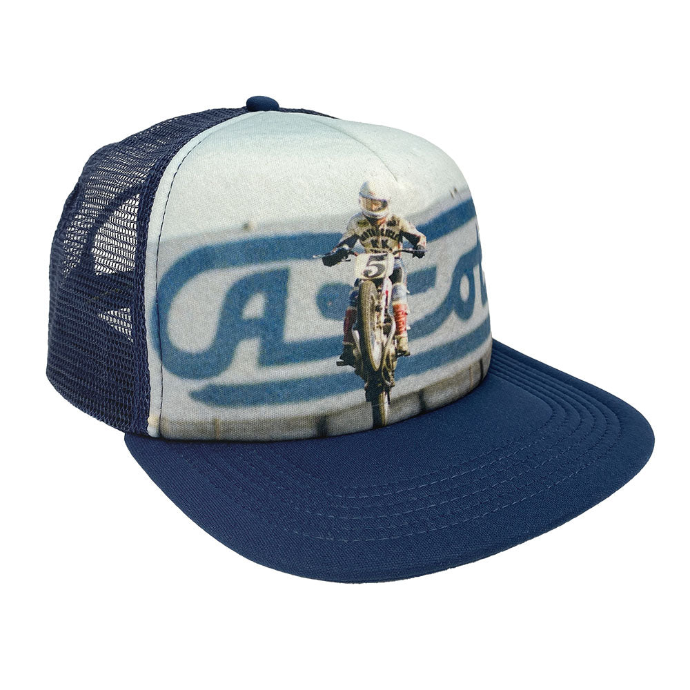TT Jumper Mesh Hat - Navy / White