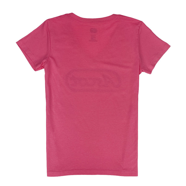 Women's V-Neck Track Logo - Pink