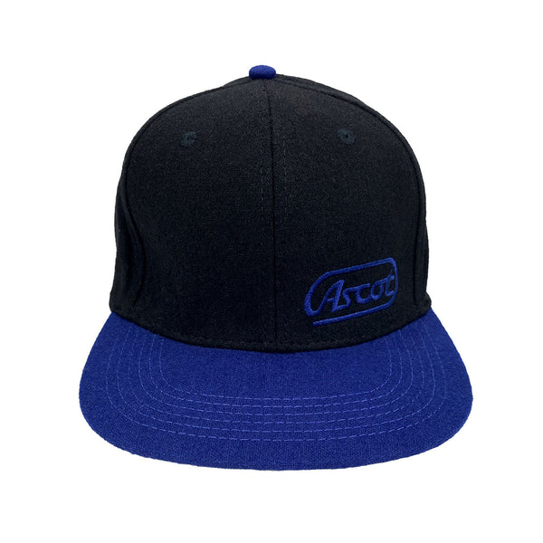 Wool Snap Back (Sprint Car Photo Bill) - Black/Blue