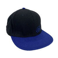 Wool Snap Back (Sprint Car Photo Bill) - Black/Blue