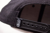 Wool Snap Back (Sprint Car Photo Bill) - Black/Blue - Ascot Motorsports - 4