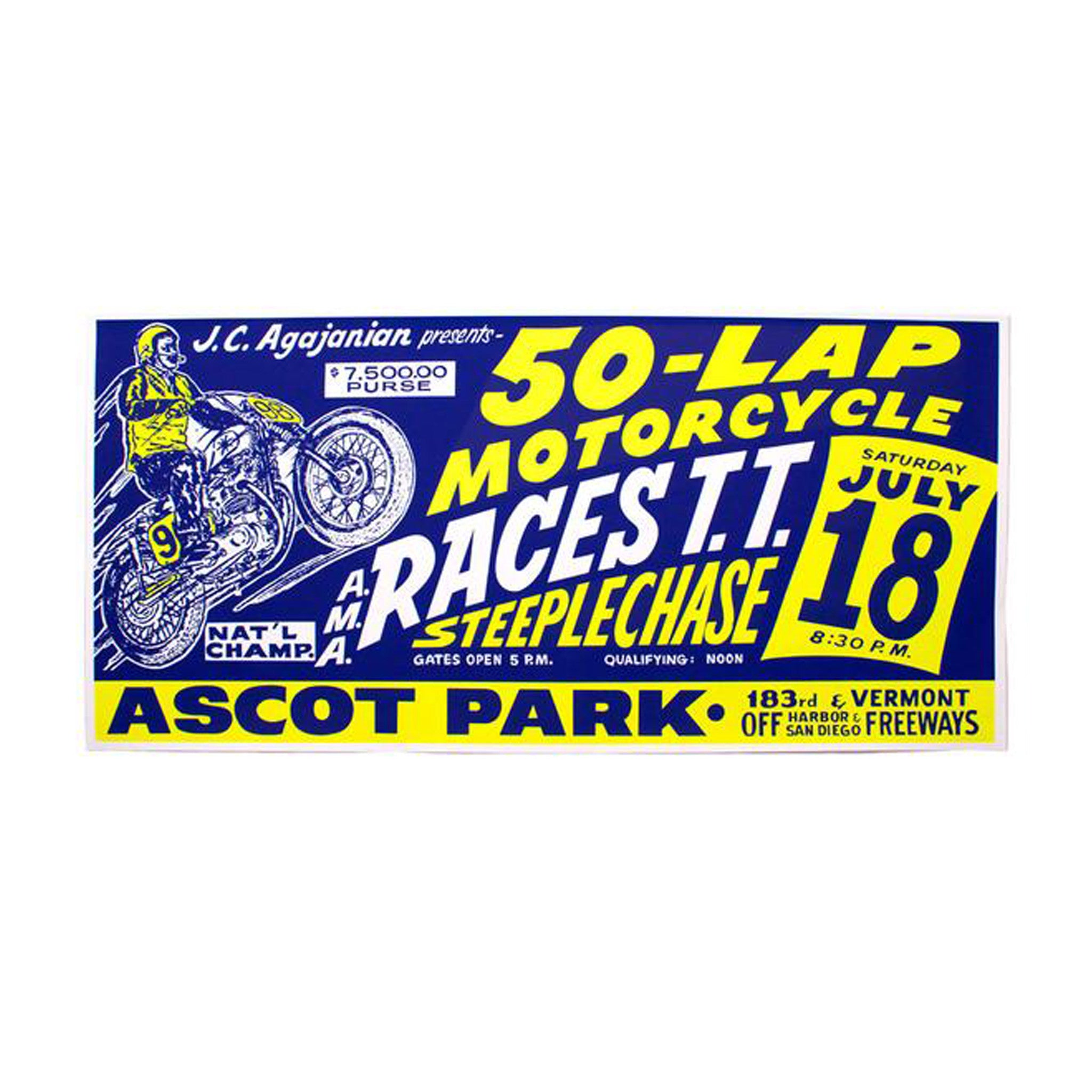 50 Lap TT Steeplechase Poster – Ascot Motorsports